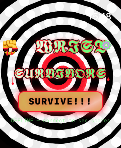 Start screen — SURVIVE!!!