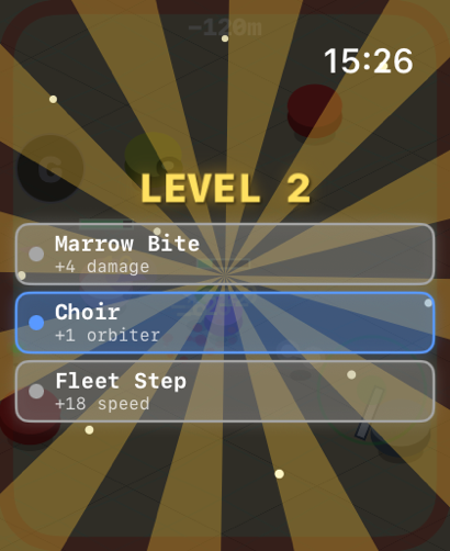 Level-up choices